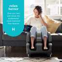 Homedics Foot and Calf Massager, Deep Kneading Rolling Massage with 4 Programs, 3 Intensities, Adjustable Tilt for Comfort & Washable Liners. Foot Massager Machine That Hits The Calf at The Same time