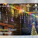 Icicle Lights String Outdoor 40 Meters, 131 Foot, 1680 LED 8 Modes Remote & App