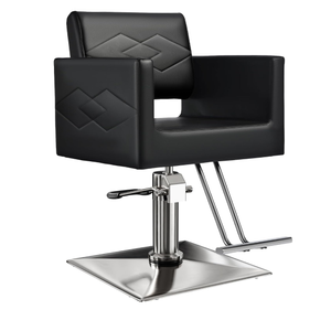 L'aimefois Salon Chair for Hair Stylist- 360° Swivel, Capacity 330 LBS with Heavy Duty Hydraulic Pump, Height Adjustable Barber Chair, for Barbershop, Home Hairdresser(Black)