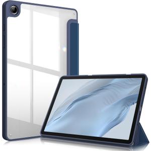 Fintie Hybrid Slim Case for Samsung Galaxy Tab A9 Plus/A9+ 5G 11 Inch 2023 Model (SM-X210/X216/X218), Shockproof Cover with Clear Transparent Back Shell, Auto Wake/Sleep, Navy