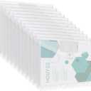 HOUYEE 32 Pack Binder Pocket, 11 Holes Heavy Duty Clear Poly Binder Envelope with Snap Closure, Letter Size,8 Mil,100 Sheet Capacity,Back to School