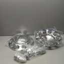 AEagle Dome Axle Cover Combo Kits for Semi Truck Hubs w/Screw-On 33mm Lug Nut, ABS Plastic Chrome Plated, 2 Front & 4 Rear, 10 Hole Removable Caps, 6 Pcs