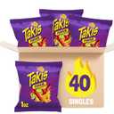 Takis Fuego 40 pc / 1 oz Multipack, Hot Chili Pepper & Lime Rolled Tortilla Chips, Best Before 01/14/26