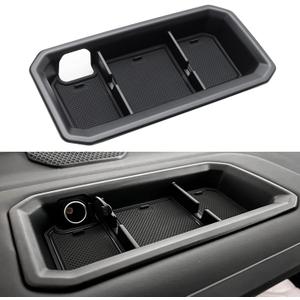 JDMCAR Dashboard Tray Compatible with 2022 2023 2024 2025 2026 Toyota Tundra Accessories and 2023-2026 Toyota Sequoia Dash Panel Center Console Table Storage Organizer with Anti-Slip Backing Liner