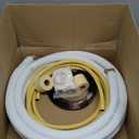 16ft Length Mini Split Line Set,3/8" 5/8" OD Copper Pipes Tubing and 3/8 White PE Thickened Insulated Coil with Flared Nuts for Mini Split Air Conditioner HVAC or Heat Pump System. (16Ft(3/8+5/8))