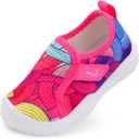 L-RUN Cozy Toddler Slippers Wide Barefoot Kids House Shoes Corduroy Boys Girls Winter Shoes for Indoor and Outdoor Play