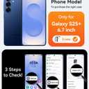 CANSHN Designed for Samsung Galaxy S25 Plus Case (2025) [Full Camera Protection] [Compatible with Magsafe], Crystal Clear