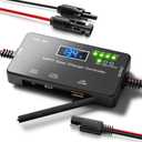 MPPT Solar Charge Controller 12V 10A, Solar Panel Regulator with LCD Display, Type-C & USB Charging Ports, Compatible with LiFePO, Lithium, Gel, AGM Battery for RV Boat Marine Off-Grid System