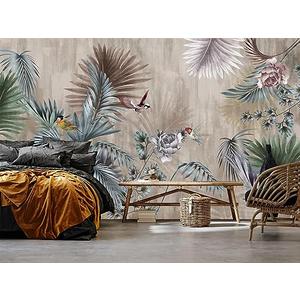 Dslbz Flower Bird Plant Wall Mural Wallpaper for Bedroom 98" x 71"(W x H)