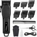 Men's Hair Clippers for Professional Hair Trimmer Cordless Rechargeable Powerful Beard Trimmer Hair Cutting Grooming Tool