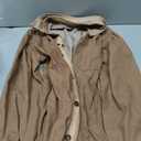 Gozoloma Women's Denim Dress Long Balloon Sleeves Button Down A Line Swing Ruffle Jean Mini Babydoll Dress with Chest Pocket Size XS