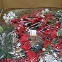 Christmas Wreath with Lights, Soomeir 24 Inch Lighted Christmas Wreaths for Front Door with Pine Needles and Berries, Large Prelit Wreath for Holiday Winter Window Outdoor Indoor Xmas