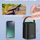 Tire Inflator Portable Air Compressor, 150PSI Compact Air Pump for Car Tires, Bicycle, Motorcycle, Ball - Rechargeable Tire Inflator with Pressure Gauge