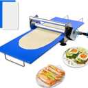 Folding Dough Rolling MachineManual Dough Sheeter Compact Dough Sheeter Machine For Bakery PizzaDough Machine With Adjustable Thickness, Stainless Steel2 Rolling Boards