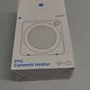 Gaiatop Mini Space Heater, Lightweight PTC Ceramic Fast Heating 500W Energy Efficient for Indoor Use, Overheating & 45° Tip-Over Protection, Portable Desk Electric Heaters for Office Home Black