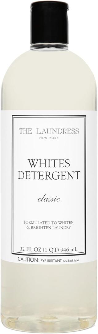 The Laundress Whites Detergent, Concentrated Laundry Detergent Liquid, Whiten & Brighten Clothes, Tough on Stains, Classic Scent, 32 oz.