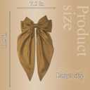 Hair Bows for Women Soft Satin Hair Bow for Hair Ponytail Holder Hair Ribbons Bows Hair Clips Coquette Hair Accessories Gifts (Coffee,1Pcs)