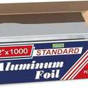 Urban Box Co.Standard Aluminum Foil Roll 12" x 1000 ft (1 Pack), Commercial Grade Silver Foil Wrap, Heat Resistant,Tear -Resistant, Extra Strong for Catering, Baking, Cooking & Food Service Use
