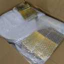 BESTVIP 600PCS Gold Dinnerware Set for 100 Guests, Plastic Plates for Party, 100 Gold Disposable Plates, 100 Dessert Plates, 100 Cups, 100 Spoons, 100 Forks and 100 Knives