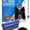 9 x Furviking Pet Hair Remover for Car, Bed, Couch, Carpet, Home Surfaces 3.74" - Lightweight, Compact Cat Dog Fur Remover, Scraper, Cleaner - Portable, Easy to Use Pet Hair Removal Tool