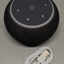 Hotmoon Alarm Clock with Sound Machine for Sleep, Luna Pro Dual-Stage Alarm, 507 Non Looping Sounds, Smart Night Light & Timer, Pink Green Brown White Noise Machine for Sleeping Adult Office Plug in (Medium, Black)