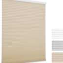 MYshade 1.5-Inch Cellular Cordless Light Filtering Shades, Honeycomb Window Blinds for Soft Daylight & Privacy, Thermal Insulation, Child Safe, Inside or Outside Mount (24" W x 48" H, Beige)