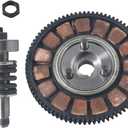 Mingdun 2-Stroke Motorized Bicycle Complete Clutch Bevel Wheel Assembly Bike For 49cc 66cc 80cc Gas Motorized Bicycle (Clutch disc with Clutch shaft)