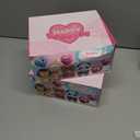 2 x 28 Pack Huggable Animal Valentine Cards + Heart Squishy Balls - 7 Animal Designs (Monkey/Panda/Lion) + 4 Colored Slow-Rebound Hearts, Interactive Valentine Exchange Gifts for Classroom & Party Favors