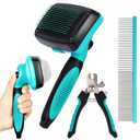 Dog Slicker Brush and Grooming Set of 3
