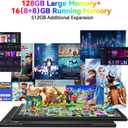 Latest 2025 Android 13 Tablet, 128GB+16(8+8 Expand)GB/512GB Expandable, Octa-Core Tablet with 5G WiFi, 8000mAh Battery, 10.1 inch Tableta with 21MP Camera, Tableta with Keyboard, Bluetooth,Mouse, Case