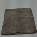 Pack of 2 Throw Pillow Covers 18x18 Inch Linen Coffee Brown Pillowcases Farmhouse Decorative Solid Pillow Covers 45x45 cm Square Cushion Case for Home Decor Sofa Couch Bed (Coffee Brown)