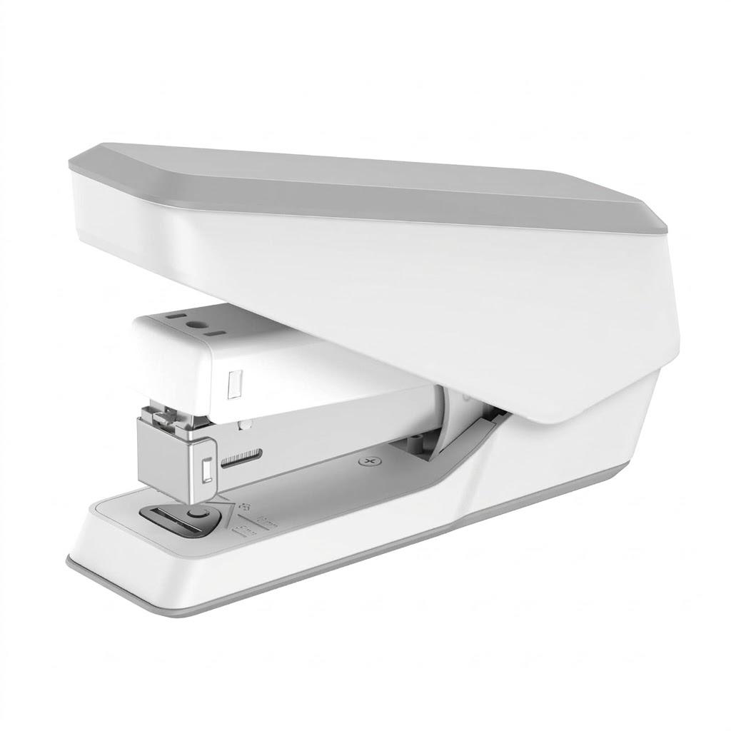MARSROCK Effortless Stapler for Desk with 40-50 Sheet Capacity, 2000 Staples, 1-Touch Stapling, Ergonomic & Easy to Load Desktop Staplers, Heavy Duty Stapler, and Magnetic Staple Remover