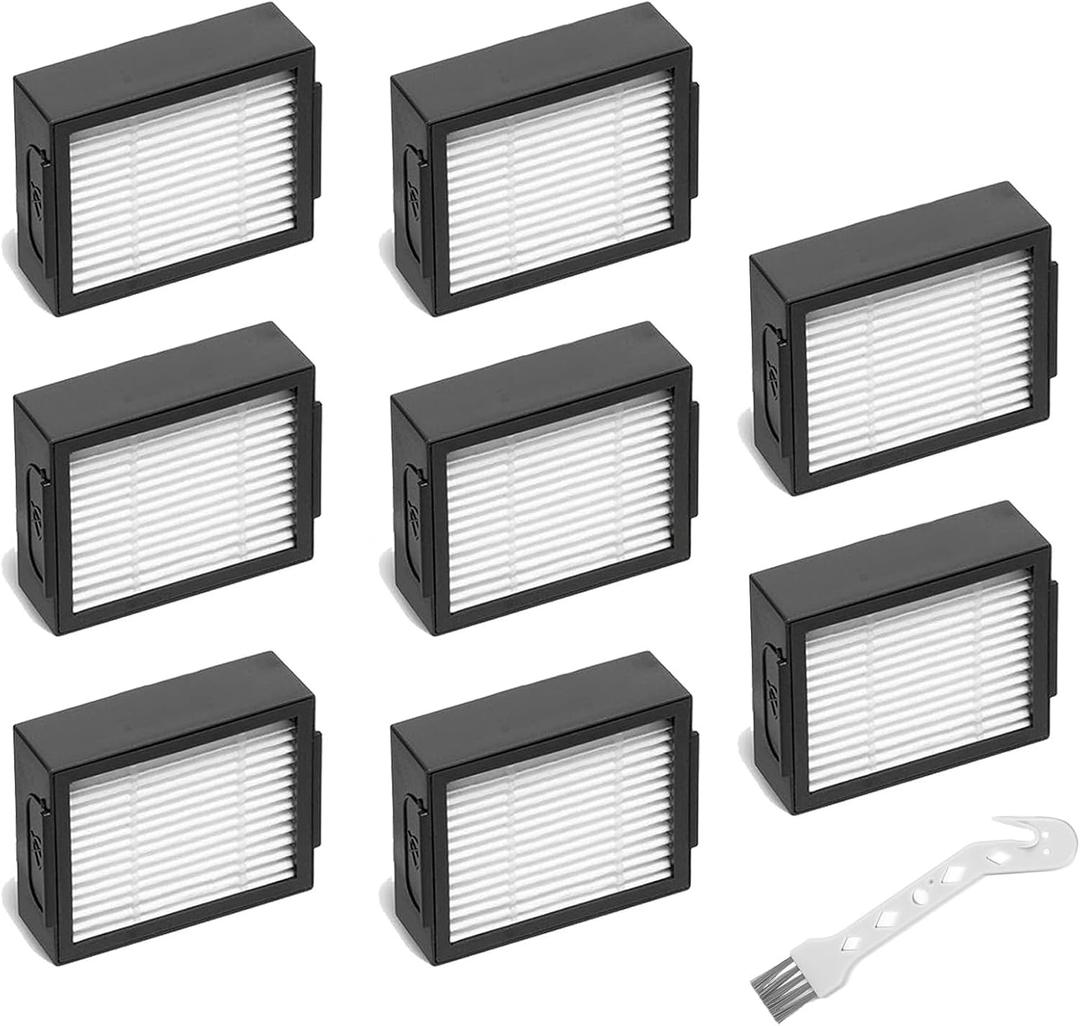 Combo 10 Max Replacement Filter Compatible with iRobot Roomba Combo j7+, Combo j9+, 10 Max, Robotic Vacuum and Mop Replacement Filter Parts,High-Effiency HEPA,8 Pack