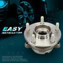 IRONTEK 513294 Front Wheel Hub and Bearing Assembly Compatible for Nissan 2007-2012 Altima; 5 Lugs W/ABS 1PCS Wheel Bearing and Hub