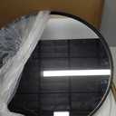 PROHOMEWARE Black Round Bathroom Mirrors, 28 inch Circle Wall Mounted Hanging Mirror for Entryway, Living Room, Hallway, Bathroom, Bedroom
