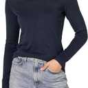Amazon Essentials Women's Classic Fit Lightweight Long-Sleeve Crewneck Sweater, -navy, X-Small