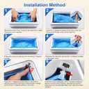 Shoe Covers Dispenser with 200pcs Shoe Cover Disposable Non Slip, User-Friendly and Reliable Shoe Cover Machine, Fits Size Up to 11 US Men, Widely Applicable in Indoor(Silver)