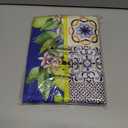 Honellaty Summer Tablecloth Rectangle, Spill-Proof Lemon Table Cloth Wrinkle Free Stain Resistant Table Cover for Dining, Kitchen, Daily Use, 60x84 Inch (Blue)