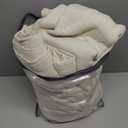 Sand Beige Linen Curtains 102 Inches Long for Living Room Pinch Pleated Drape Hooks Rings for Track System Back Tab Light Filtering 102 Inch Curtain for Bedroom Sliding Patio Door 2 Panels 50x102