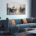 Abstract Canvas Wall Art Blue and Gray City Wall Decor for Living Room
20 x 40 Inches Home Office Decor,Modern Painting Wall Art for Bedroom,Minimalist Pictures for Living Room
