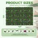 80x120 in (67 Sqft) Artificial Hedge Vine Roll Greenery Backdrop
UV-Protected Privacy Screen Panel, Faux Grass Wall, Indoor Outdoor Green Covering, Patio/Balcony/Garden/Backyard Art Decor