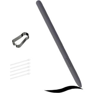 Grey Galaxy Tab S9 FE S Pen for Samsung Galaxy Tab S9 FE Stylus Pen Replacement + Free 5 Tips for Samsung Galaxy Tab S9 FE Stylus S Pen (Gray)