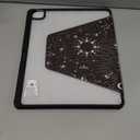 Kidcube for iPad Air 13 Inch Case M3 2025/M2 2024, for iPad Pro 12.9 Cases (2022/2021/2020/2018) - for Women Girls Cute Folio Cover with Pencil Holder Kawaii Sun Moon Stars Design Rotating Stand Teens