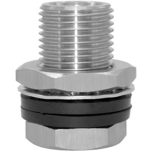 Beduan 1/4" NPT Stainless Steel Female Bulkhead Coupler Thru-bulk Pipe Fitting 1-1/2" Length (Full Female Thread)