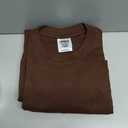 Shaka Wear Men's T Shirt  Max Heavyweight Cotton Short Sleeve Crew Neck Plain Tee Top Tshirts Regular Big Tall Size MHS04 Brown 2X-T