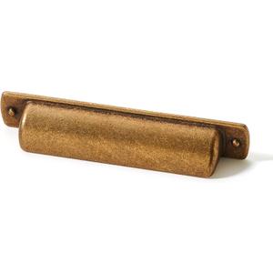 Khtumeware 6 Pack 4"(102mm) Vintage Drawer Pulls Antique Brass Cabinet Bin Cup Pulls Kitchen Hardware Cabinet Handles Drawer Handles Knobs