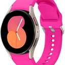 No Gap Bands Compatible for Samsung Galaxy Watch 7 6 5 4 FE 40mm 44mm/5 Pro 45mm/6 Classic 43mm 47mm/4 Classic 42mm 46mm Band,20mm Silicone Soft Sport Watch Band Women Men