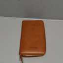 Passport Holder for Travel Women and Men RFID Passport Holder with Card Slots Holder Passport Case Passport cover Passport Wallet Travel Essentials and Accessories(Zipper, Brown Zipper)