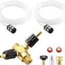 JOEJET Downstream Injector for Pressure Washer, Adjustable Dual Barb Chemical Injector Kit with 3/8 Inch Quick Connect, 3-5 GPM, 4500PSI