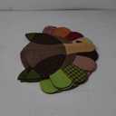 DII Fall Table Decorations, Thanksgiving, Placemat Set, 14x19, Embroidered Turkey, 4 Count